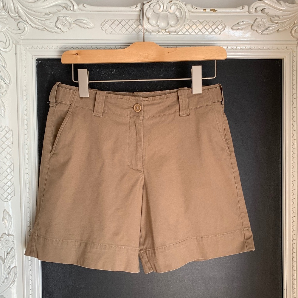 Talbots Khaki Shorts Size 6 Petite